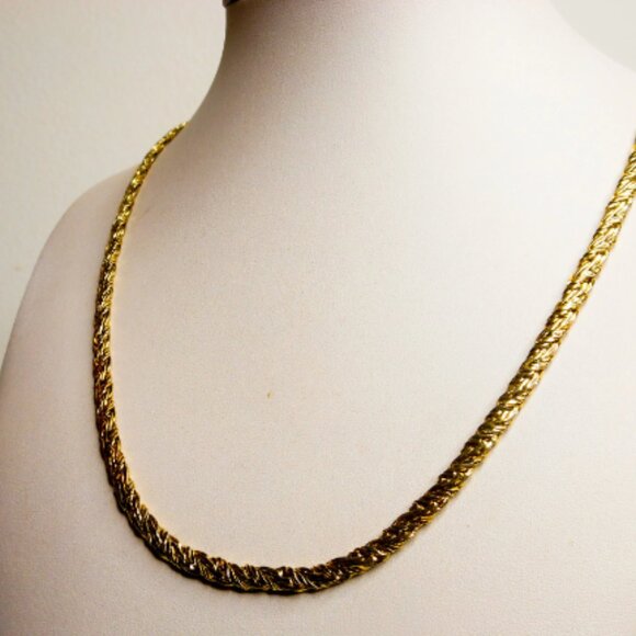 Vintage Gold Tone French Rope Necklace 24 Inch 5 MM - Picture 2 of 9